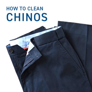 How to clean chinos 